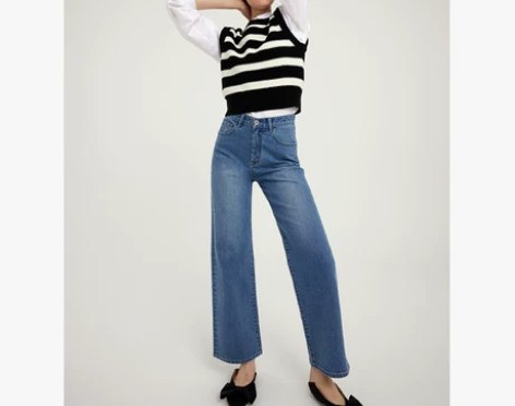 高腰牛仔裤 ZNEJeans融合高搭配度的...