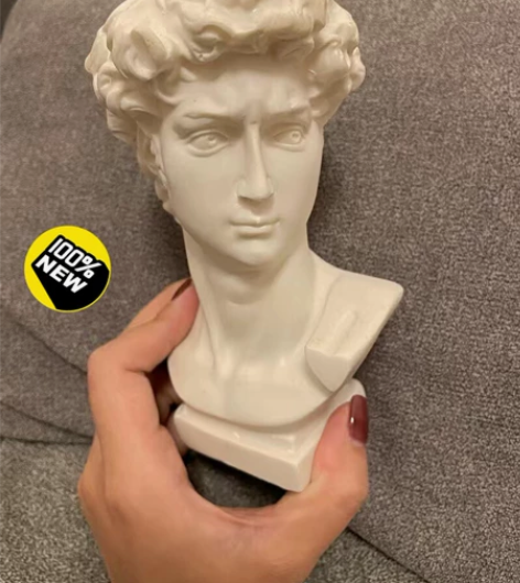 ins风大卫花瓶笔筒雕像摆件学生文艺仿石膏...