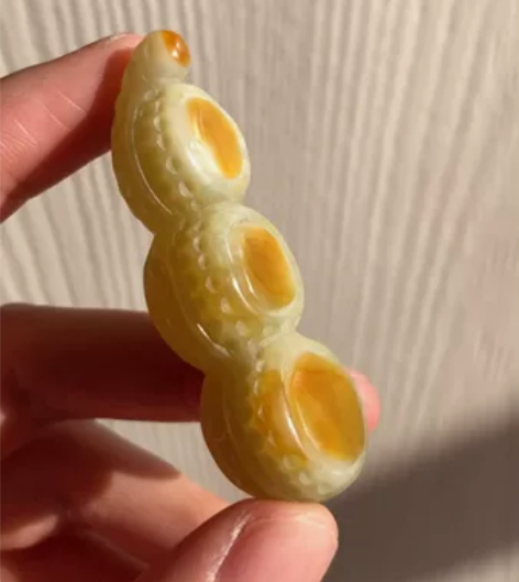 手工玉雕花生挂坠件，婚宴礼品礼物，玉石王花...