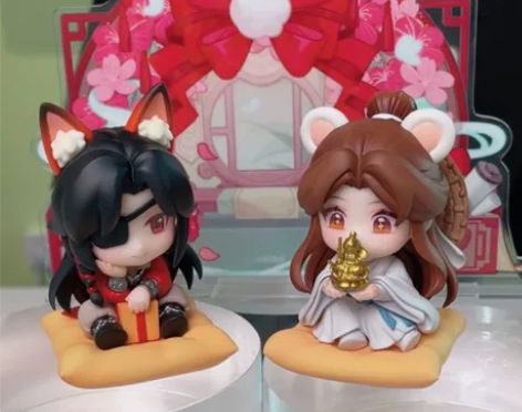 天官赐福，花城和谢怜，擎苍花栖椿岁Q版手办...