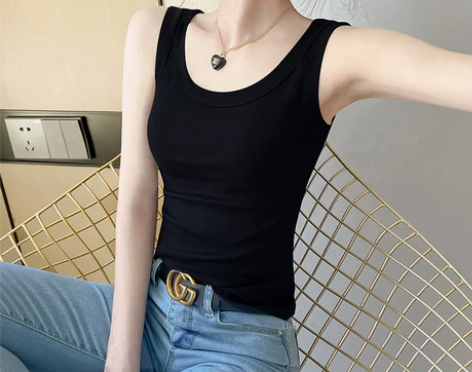 吊带保暖背心女加绒加厚无袖打底衫秋冬针织2...