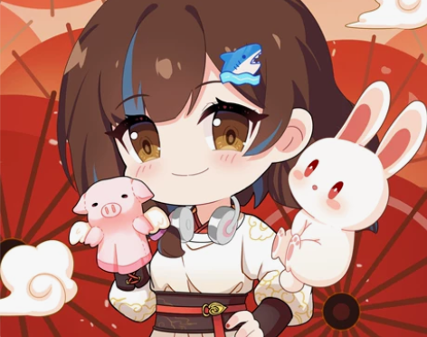 随缘卖 背景人物和小动物都是暖色调，色彩协...