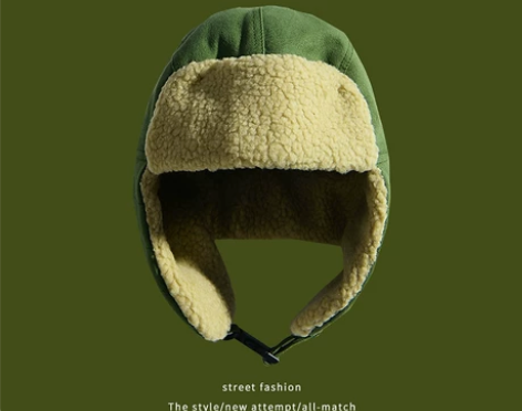 雷锋帽男女士帽ins秋冬天东北防寒帽子骑车护耳加厚防风保暖棉...