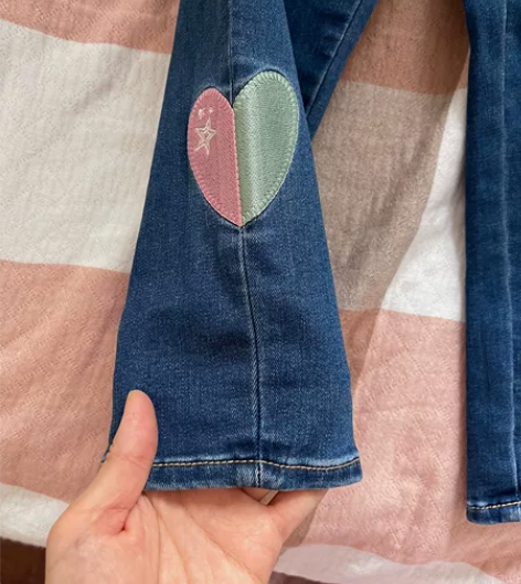 依恋 加绒牛仔裤 110码 很新 90转 ...