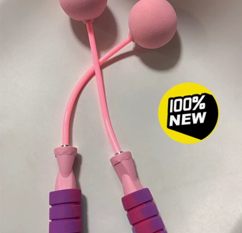 全新跳绳无绳款重力无绳跳绳负重球学生两用健...