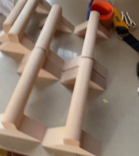 实木 榉木 俯卧撑支架 倒立架 手感很好 ...