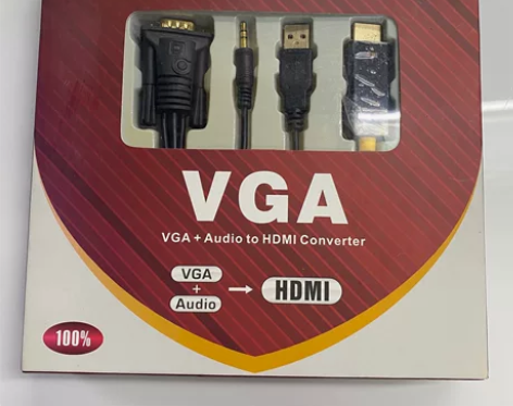 VGA+音频转高清  VGA转HDMI连接...