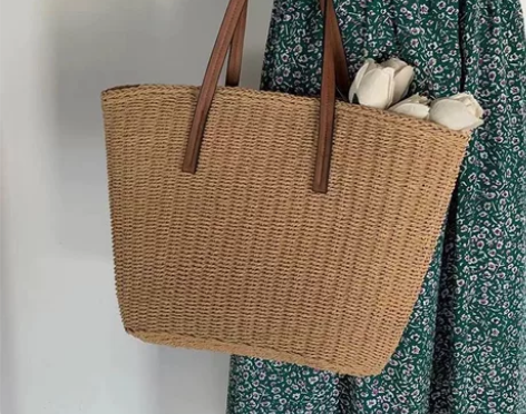 独家记忆 编织包女士手提包时尚斜挎度假拍照...