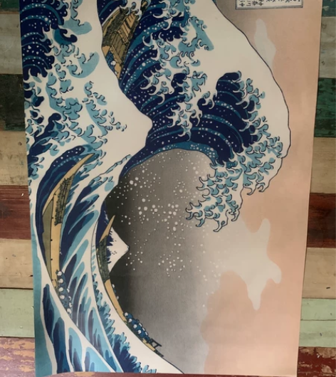 葛饰北斋 版画作品海报铜版纸大尺寸海报处理...