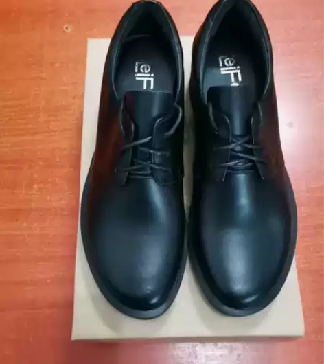 大庆油田头层牛皮防静电女鞋单位发的纯牛皮 ...