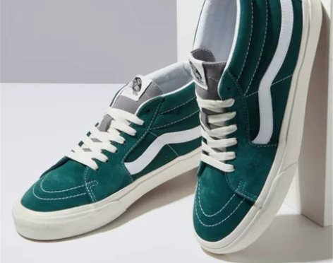 新款VANS范斯 SK8 Mid 酒红黄绿...