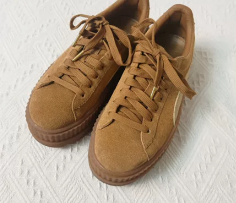 PUMA彪马蕾哈娜小麦色松糕女鞋，国外代购...