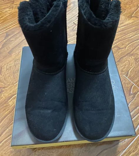 camel骆驼女鞋全绒保暖内里精致中筒防滑...