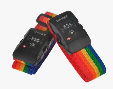 出二手闲置汉客TSA海关密码锁绑箱带 拉杆...