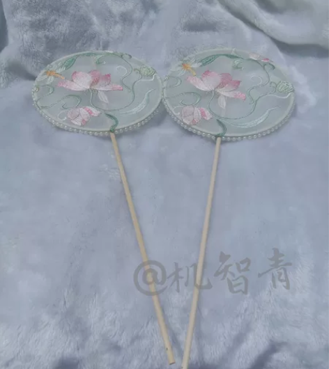 【机智青手作】团扇古风拍摄道具 汉服原创成...