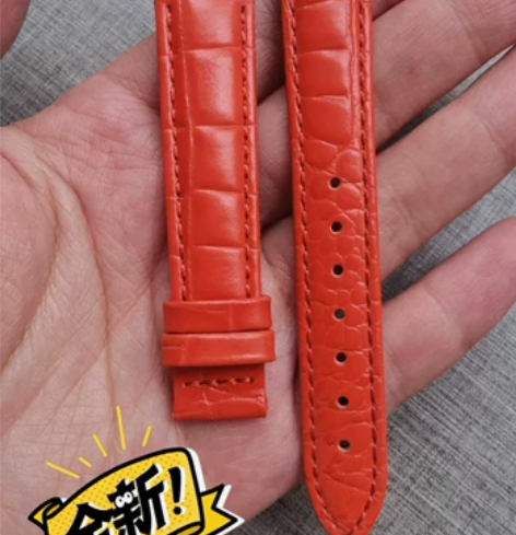 全新飞亚达四叶草手表的原装表带，西瓜红，尺...