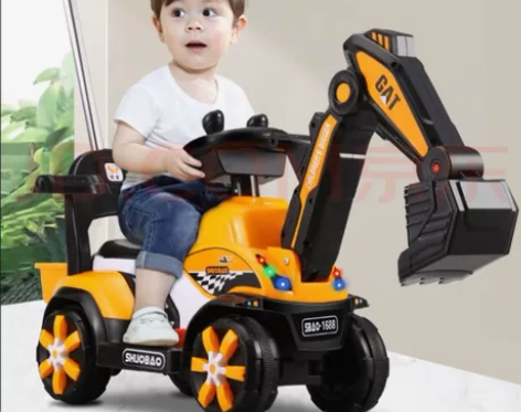 智想 儿童电动挖掘机可坐可骑人大号小孩挖土...