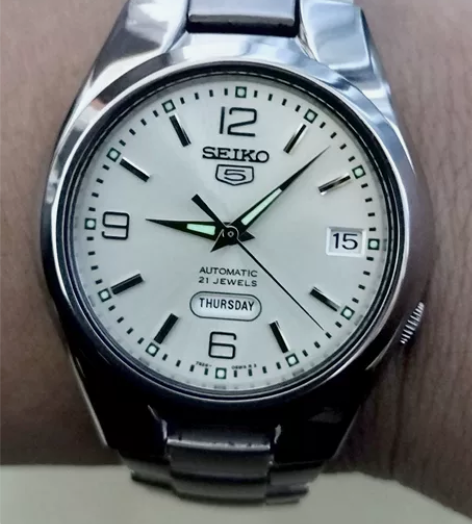 精工5号机械表 SNK619K1 9成新，...