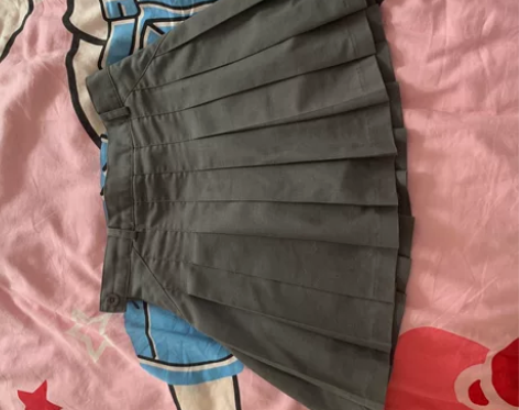 欧美百搭学院风高腰西装料tb百褶裙女秋冬季...