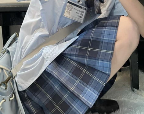 dokiboom冈梨田jk制服裙正版格裙百...