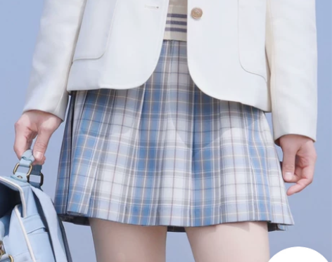 妖言兔兔家的淮叶格裙短裙jk制服裙 实际颜...