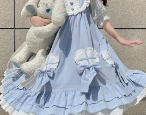 ?原创设计 可爱鬼lolita连衣裙jsk...