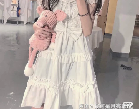 夏日茶会白色 m码 bodyline