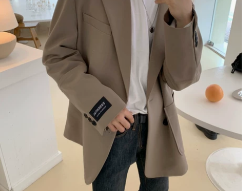 MRCYC韩版宽松休闲西装外套男士潮流痞帅...