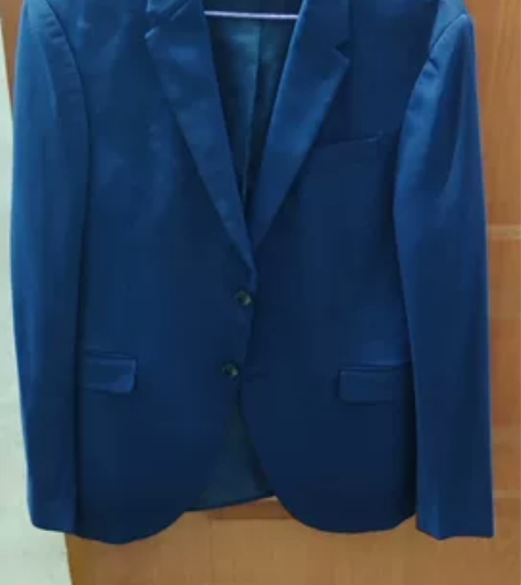 zara男士深蓝色西装 专柜入 平时上班穿...