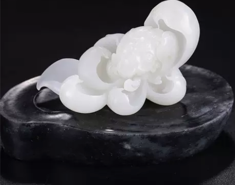 【省级玉雕大师张国军作品】和田玉出水清莲摆...