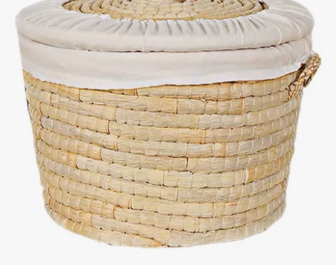 馒头筐家用或者商用保温馍筐带盖藤编收纳框草...