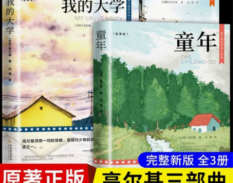 全3册 高尔基三部曲正版原著 童年在人间我...
