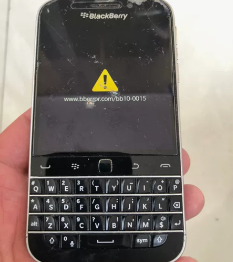 黑莓Q20手机 机器进不去系统 不知道啥情...