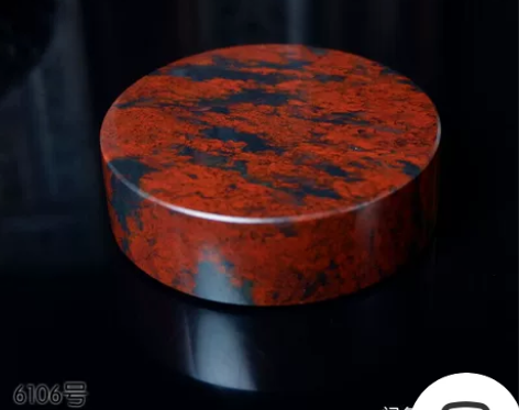 天然玉石原石镯心料镇尺镇纸压片鸡血玉把玩摆...