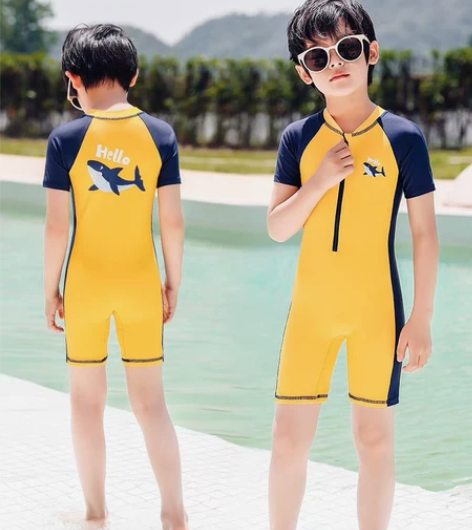 全新羽克连体泳衣男大童160码 建议138...