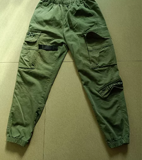 儿童秋冬季多袋工装裤男2022新款ins潮...