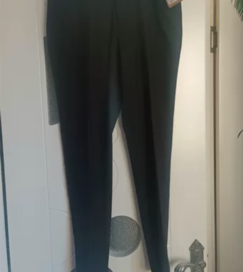 全新品立男士黑色修身微锥小脚西裤休闲长裤1...