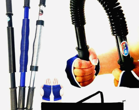 臂力棒40公斤30kg臂力器弹簧健身器材男...