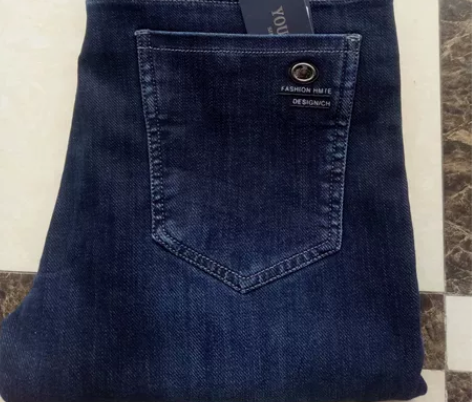 秋冬厚款断码处理雅戈尔牛仔裤男士宽松直筒棉...