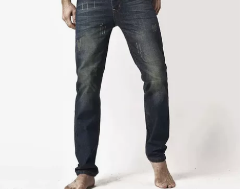 北极绒男士牛仔裤，尺码34，颜色:深蓝色 ...