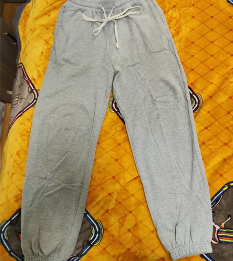 A chock堆积感休闲裤宽松卫裤潮复古束...