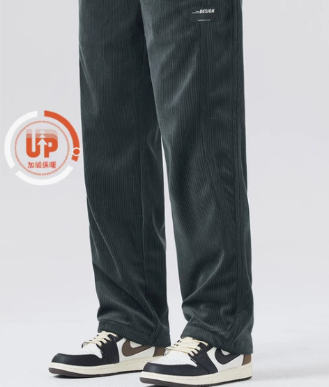 GTRG秋季新款日系简约加绒宽松休闲直筒重...