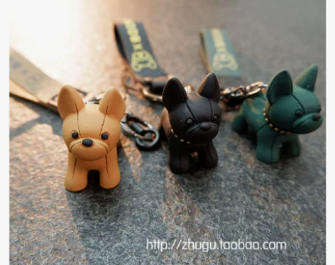 可爱狗狗手机挂绳手腕绳钥匙扣书包挂件男女个...