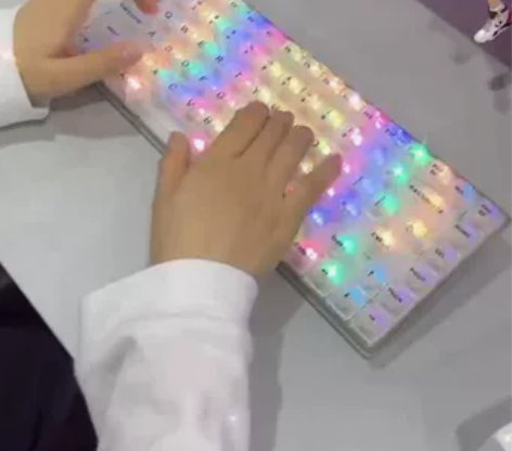 全新前行者NJ80游戏键盘84键机械键盘无...