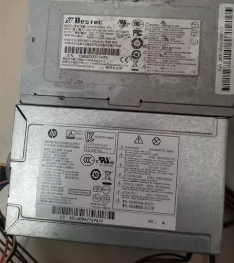 出2个机箱电源，升级换下来的2个HP品牌电...
