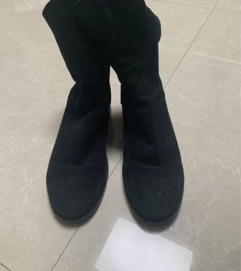 短靴女，切尔西磨砂牛皮真皮拉链短靴女，鞋头...