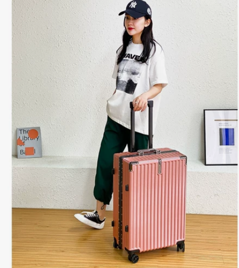拉杆箱新款行李箱静音铝框万向轮22寸女旅行...