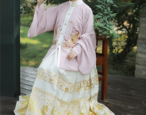 ?仙楚姬原创汉服女【俏鼠登莲】织金马面裙 ...