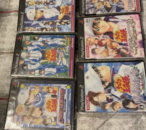 ps2原装游戏光盘，网球王子系列打包出售！...