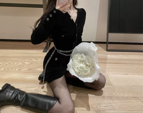 Wuuus黑色针织内搭、连衣裙小香风、打底...